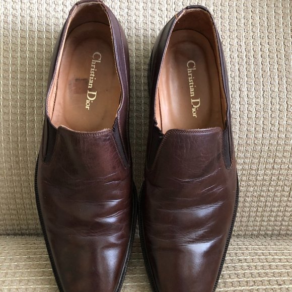 Christian Dior Men\'s Brown Leather Loafers. main image 4